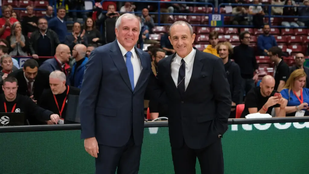 Izvor: KK Partizan / Željko Obradović i Etore Mesina