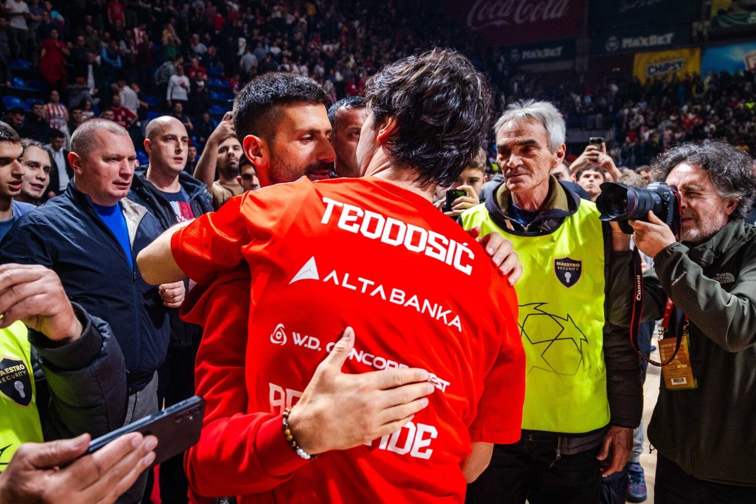 KK CRVENA ZVEZDA MILOŠ TEODOSIĆ NOVAK ĐOKOVIĆ