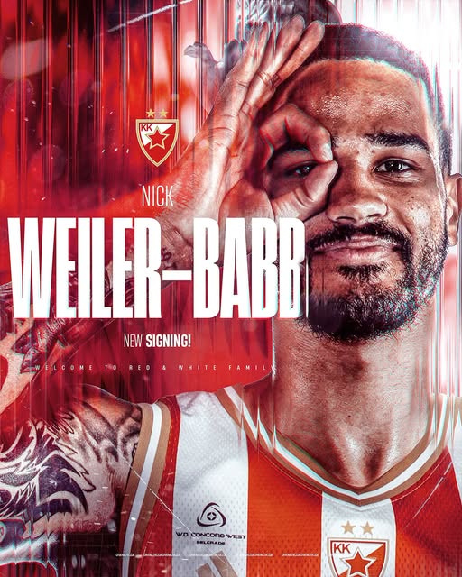 Izvor: KK Crvena zvezda / Pojačanja KK Crvene zvezde za sezonu 2026/27 / Nik Vajler-Beb